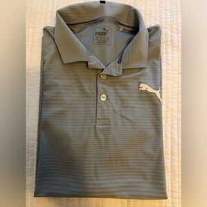 Puma Golf Polo Shirt YXL in Gray.